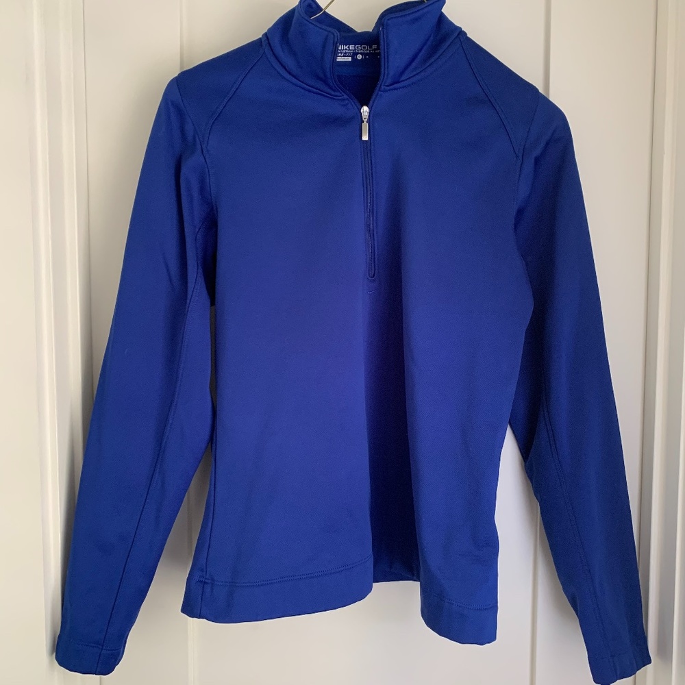 Women's Navy Nike Golf Quarter Zip